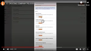 Company Policies in LMS